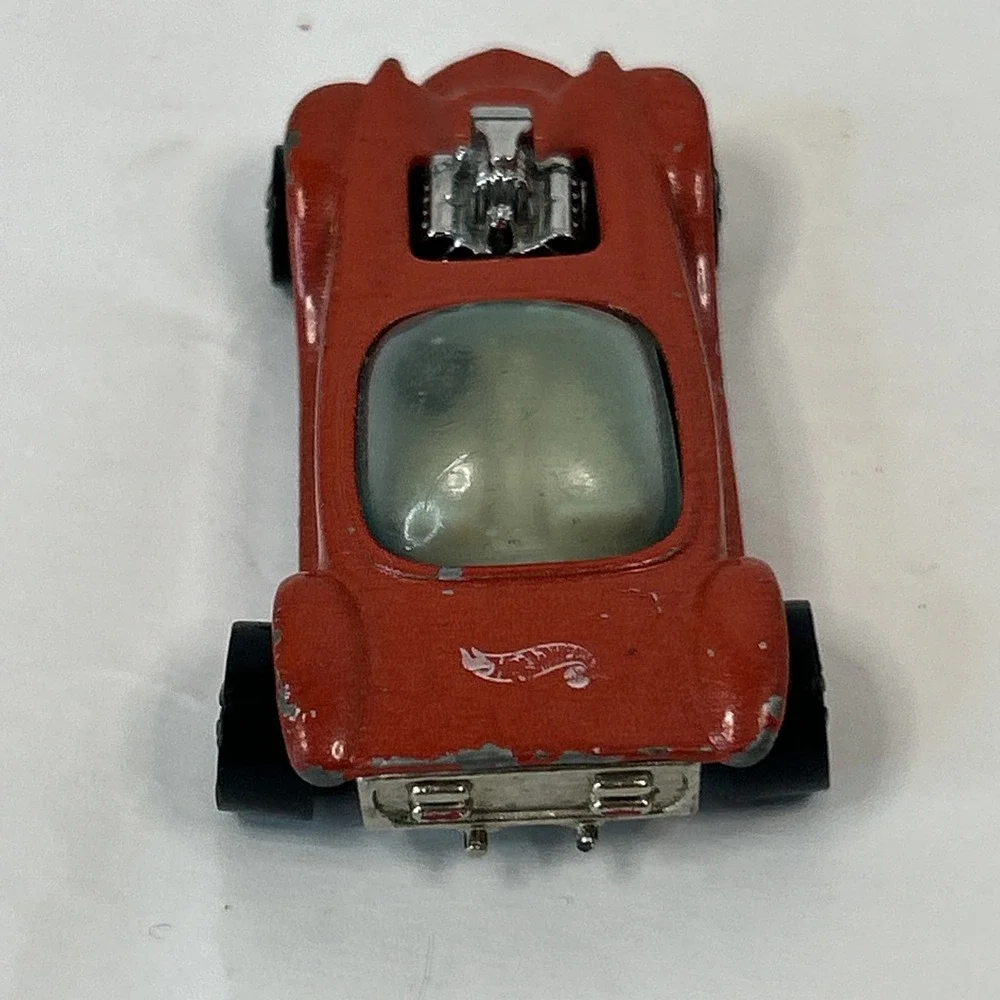 Vintage Hot Wheels Red Line 1967 Beatnik Bandit Red Car Read